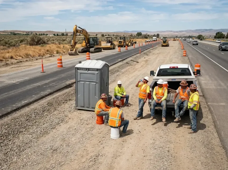 highway-road-construction-crew-007 — frequently asked questions, Porta Potty and Restroom Rentals in Los Banos, CA